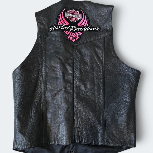 Harley Davidson Jackets & Blazers - Harley-Davidson Genuine Leather Womens Vest Size Small